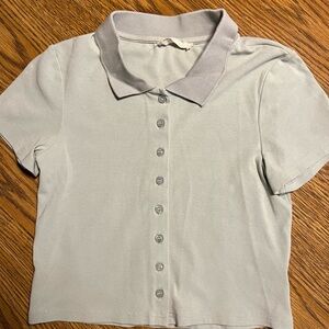 Kids' Light Gray Polo Shirt